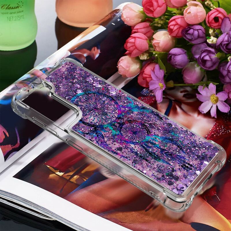 Capa Para Samsung Galaxy S21 5G Apanhador De Sonhos Glitter