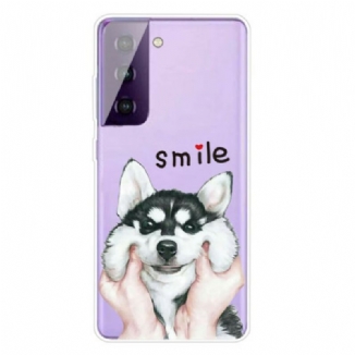 Capa Para Samsung Galaxy S21 5G Cachorro Sorridente