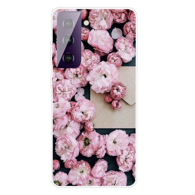 Capa Para Samsung Galaxy S21 5G Flores Intensas