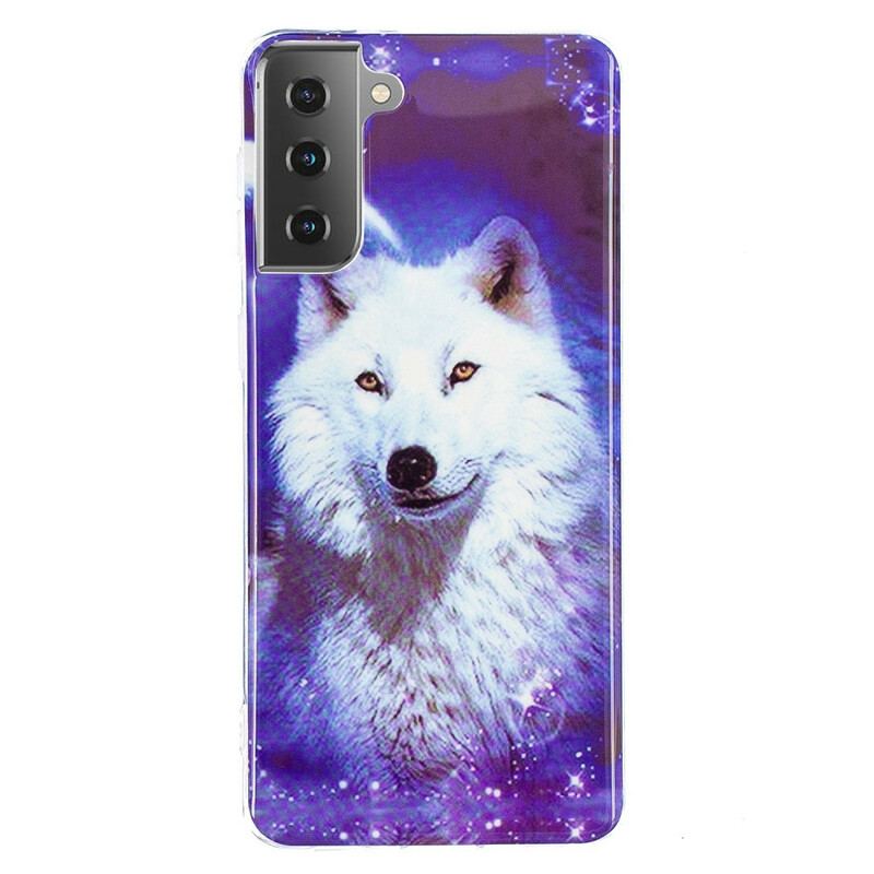 Capa Para Samsung Galaxy S21 5G Fluorescente Wolf Series