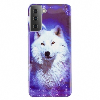 Capa Para Samsung Galaxy S21 5G Fluorescente Wolf Series