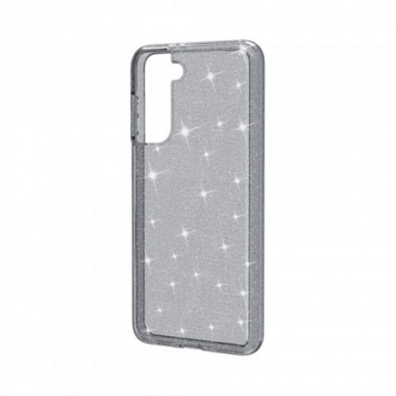 Capa Para Samsung Galaxy S21 5G Lantejoulas Transparentes