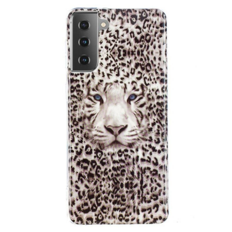 Capa Para Samsung Galaxy S21 5G Leopardo Fluorescente