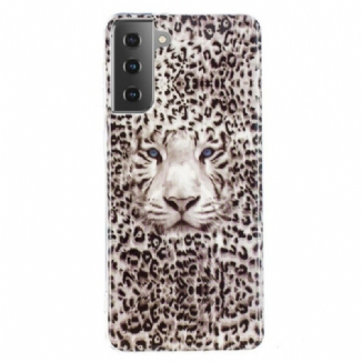 Capa Para Samsung Galaxy S21 5G Leopardo Fluorescente