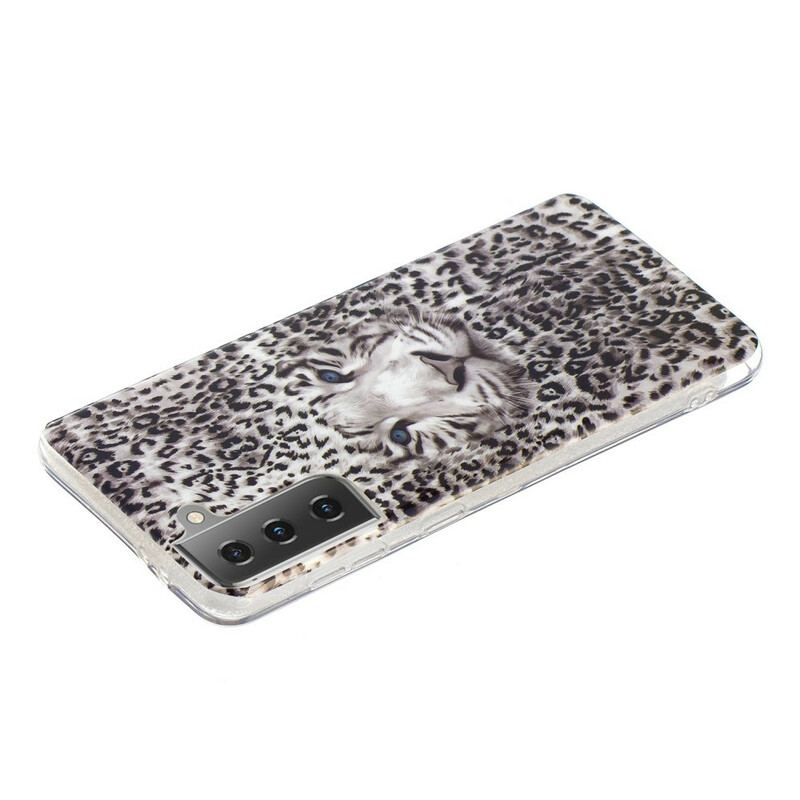 Capa Para Samsung Galaxy S21 5G Leopardo Fluorescente