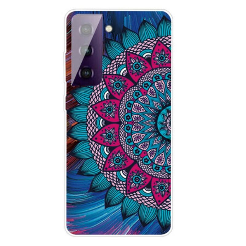 Capa Para Samsung Galaxy S21 5G Mandala Colorida