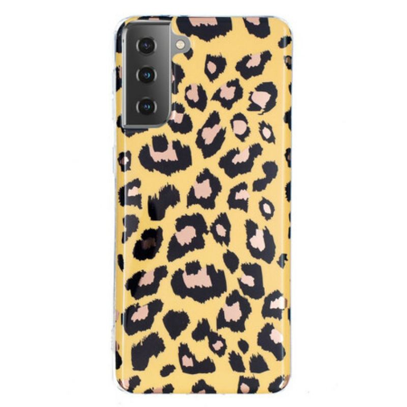 Capa Para Samsung Galaxy S21 5G Mármore Estilo Leopardo