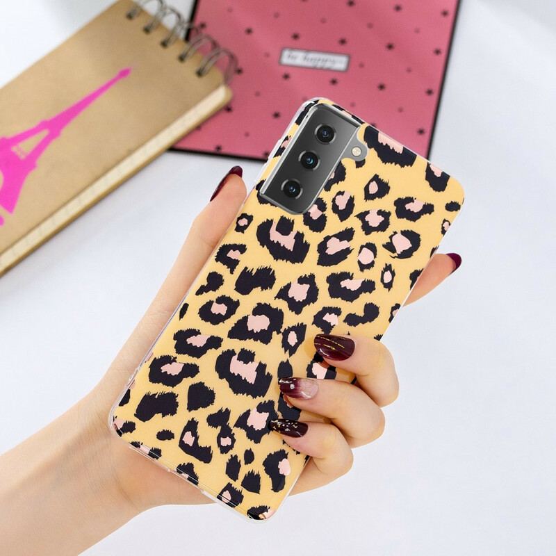 Capa Para Samsung Galaxy S21 5G Mármore Estilo Leopardo