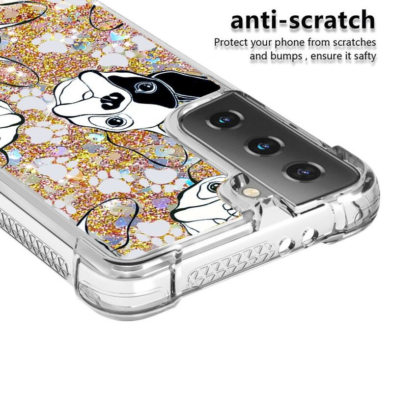 Capa Para Samsung Galaxy S21 5G Mr Dog Lantejoulas