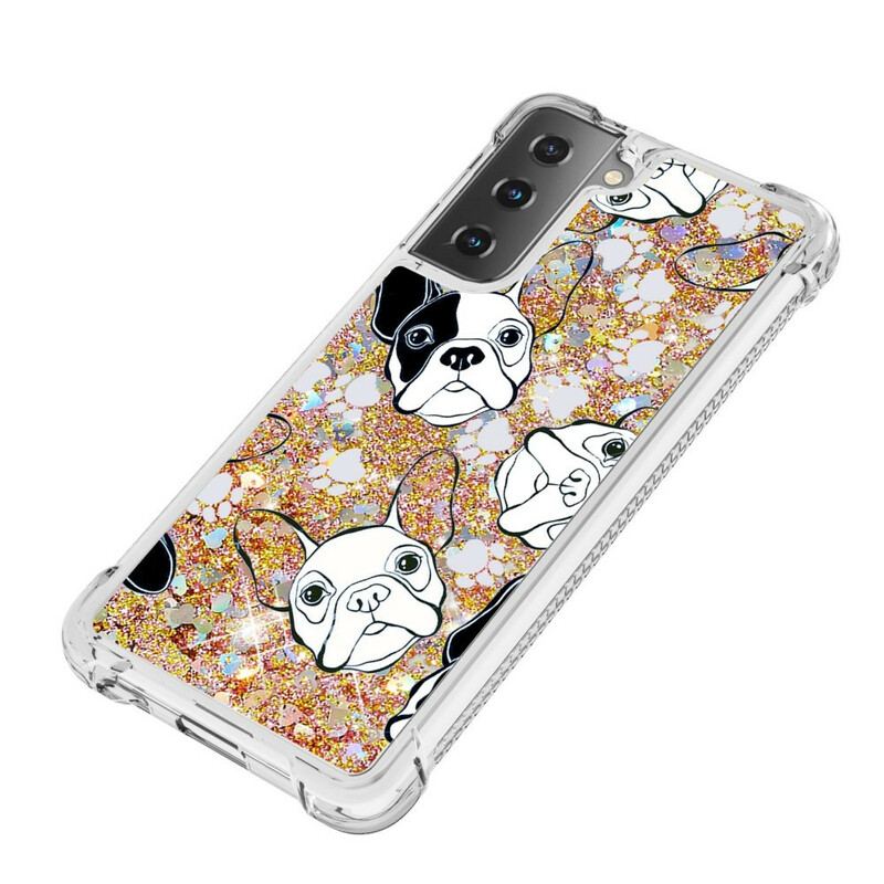 Capa Para Samsung Galaxy S21 5G Mr Dog Lantejoulas