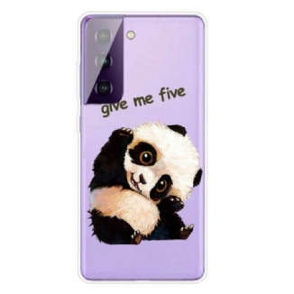 Capa Para Samsung Galaxy S21 5G Panda Me Dê Cinco