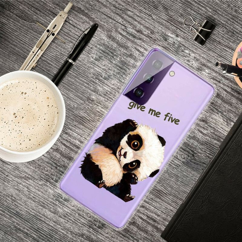 Capa Para Samsung Galaxy S21 5G Panda Me Dê Cinco