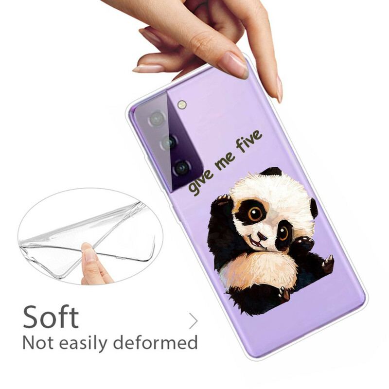 Capa Para Samsung Galaxy S21 5G Panda Me Dê Cinco