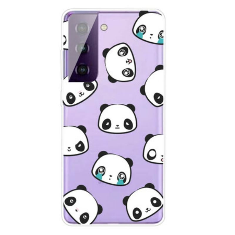 Capa Para Samsung Galaxy S21 5G Pandas Sentimentais