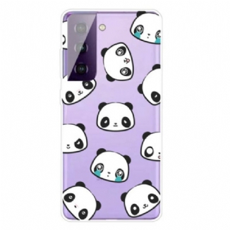 Capa Para Samsung Galaxy S21 5G Pandas Sentimentais