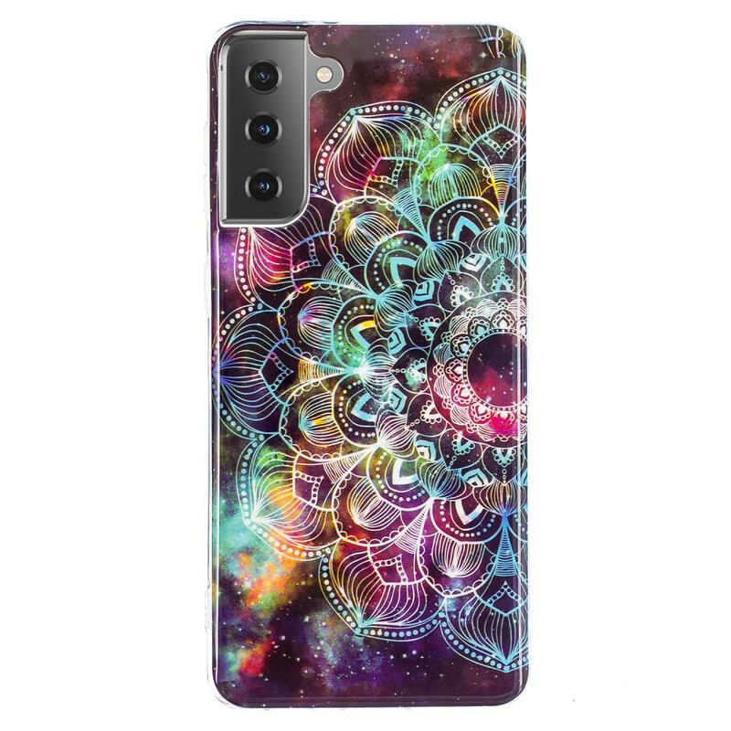 Capa Para Samsung Galaxy S21 5G Série Floral Fluorescente