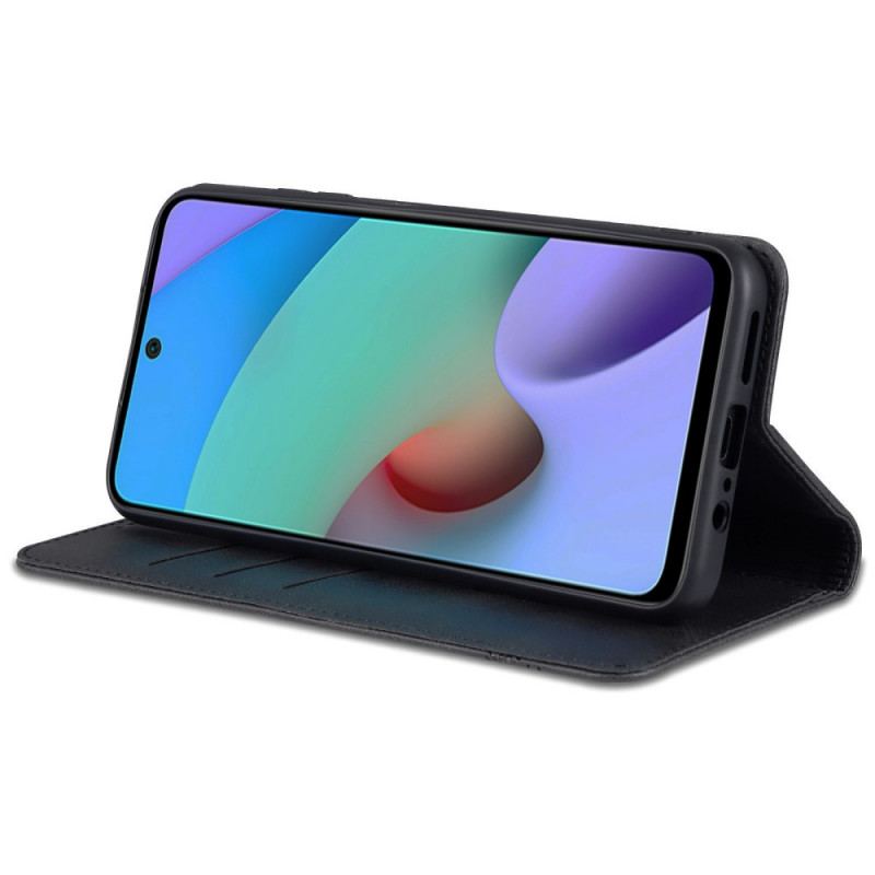 Capa De Celular Para Poco M4 Pro 5G Flip Estilo De Couro Azns