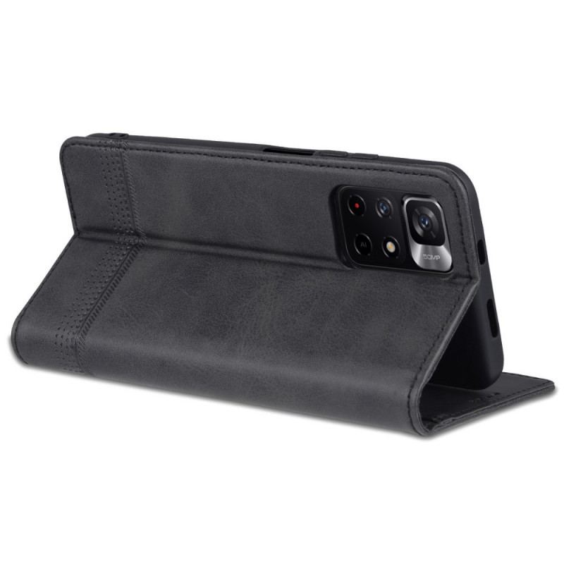 Capa De Celular Para Poco M4 Pro 5G Flip Estilo De Couro Azns