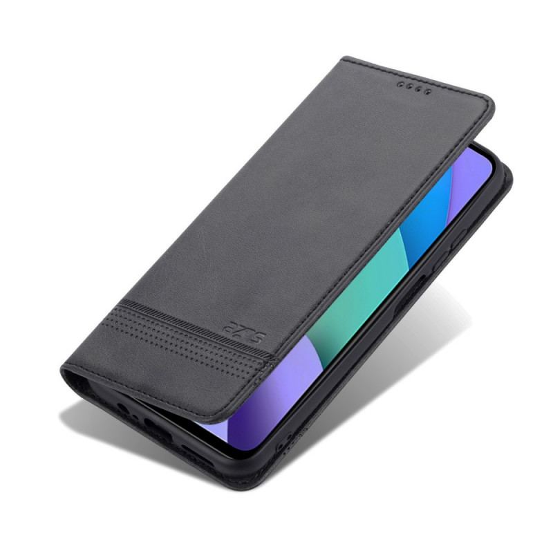 Capa De Celular Para Poco M4 Pro 5G Flip Estilo De Couro Azns