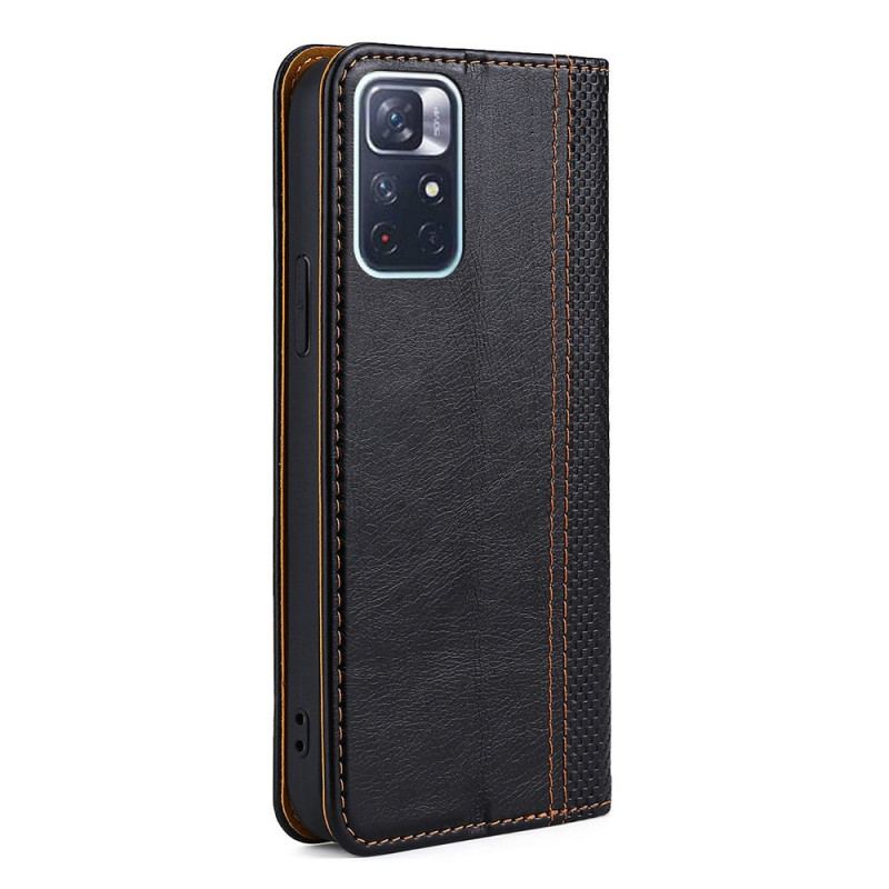 Capa De Celular Para Poco M4 Pro 5G Flip Estilo Vintage De Couro