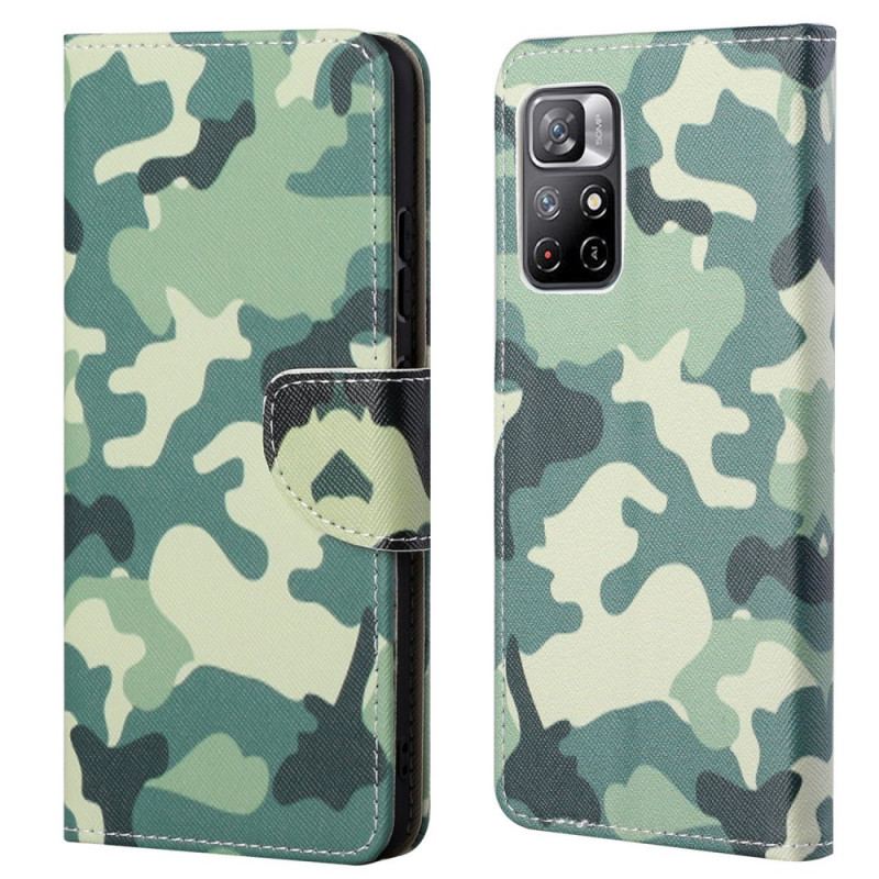 Capa Flip Para Poco M4 Pro 5G Camuflar