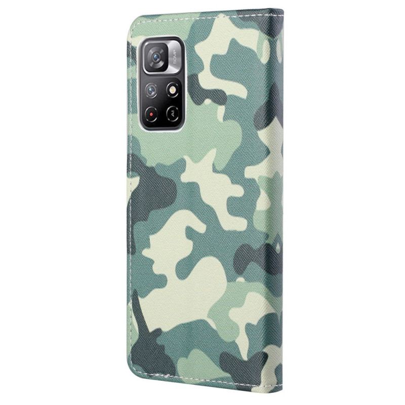 Capa Flip Para Poco M4 Pro 5G Camuflar