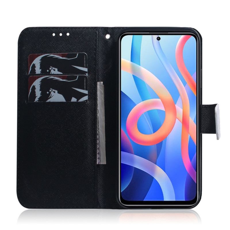 Capa Flip Para Poco M4 Pro 5G Cara De Panda