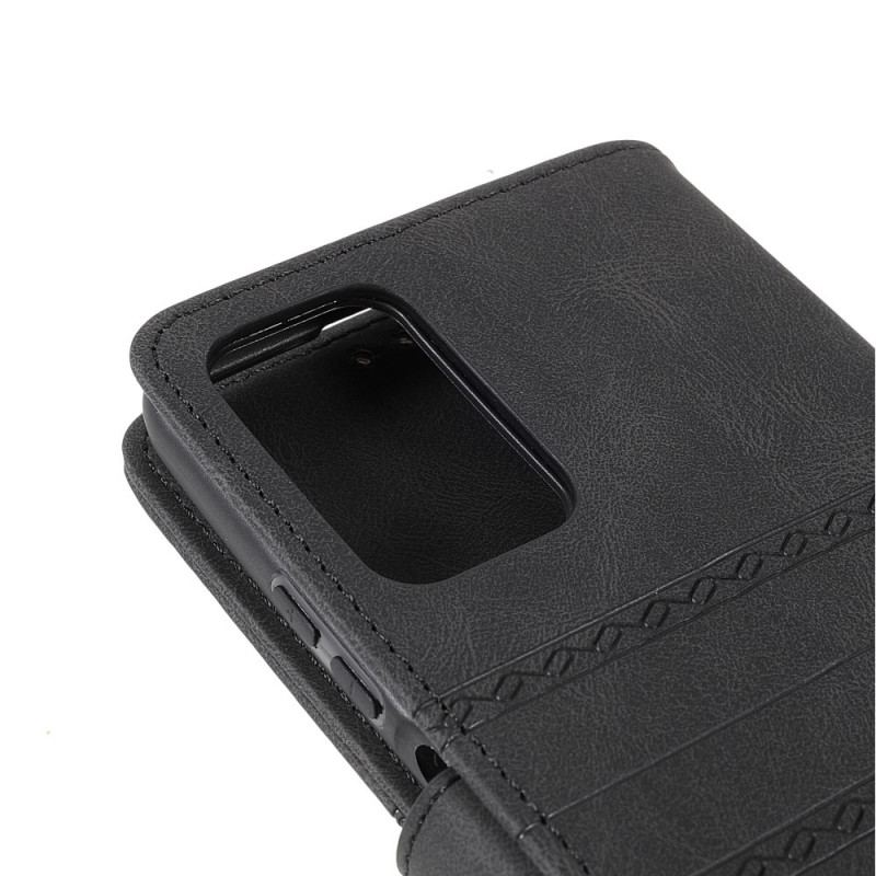 Capa Flip Para Poco M4 Pro 5G Costuras De Renda