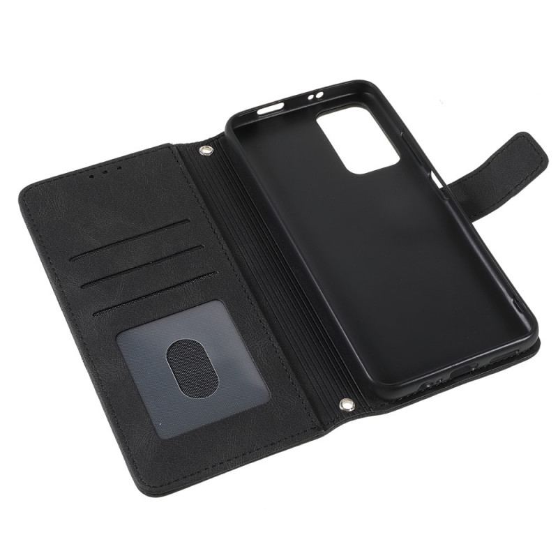 Capa Flip Para Poco M4 Pro 5G Costuras De Renda