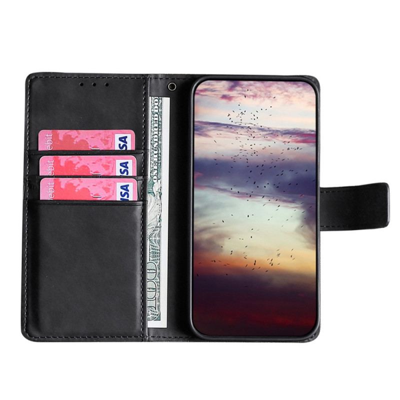 Capa Flip Para Poco M4 Pro 5G Crocodilo Com Toque De Pele