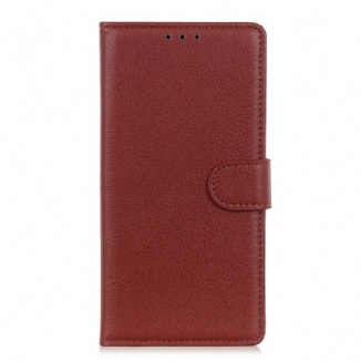 Capa Flip Para Poco M4 Pro 5G Efeito Couro Lichia Premium