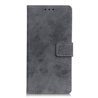 Capa Flip Para Poco M4 Pro 5G Efeito Couro Vintage