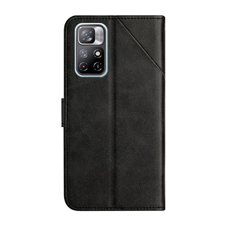 Capa Flip Para Poco M4 Pro 5G Estilo X Design Geo Couro