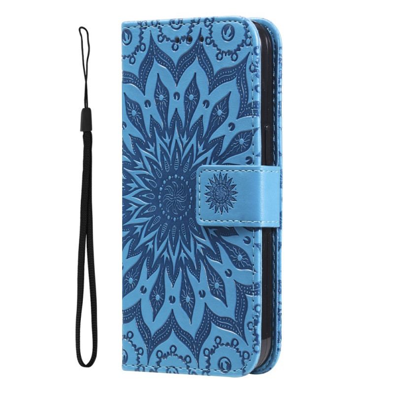 Capa Flip Para Poco M4 Pro 5G Flor Do Sol