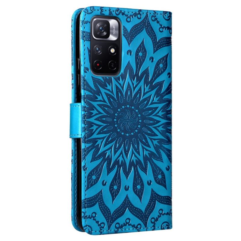 Capa Flip Para Poco M4 Pro 5G Flor Do Sol