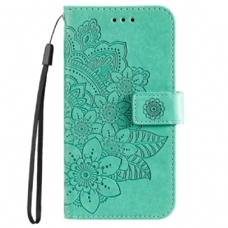 Capa Flip Para Poco M4 Pro 5G Flor Mandala