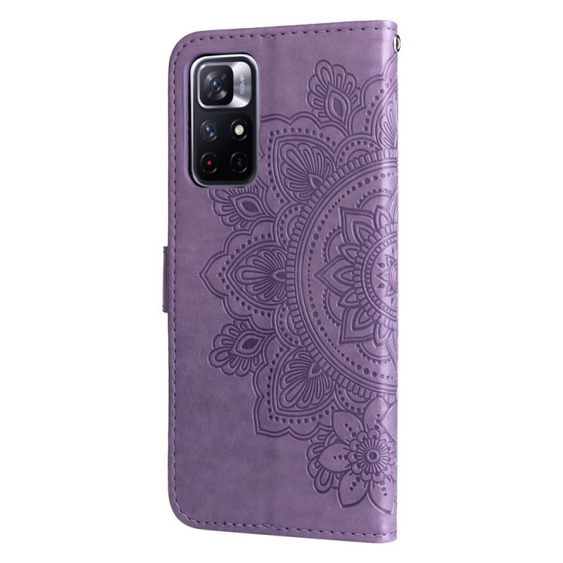 Capa Flip Para Poco M4 Pro 5G Flor Mandala