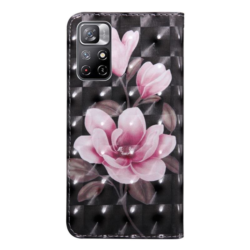 Capa Flip Para Poco M4 Pro 5G Flores Em Flor