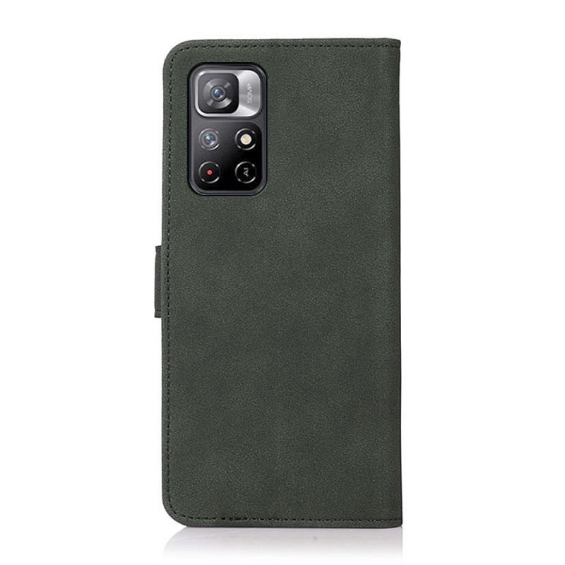 Capa Folio Para Poco M4 Pro 5G Khazneh Moda Efeito Couro