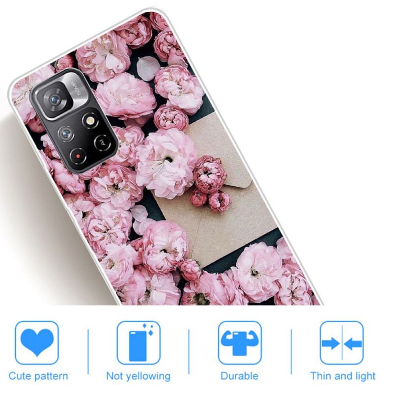 Capa Para Poco M4 Pro 5G Flores Intensas