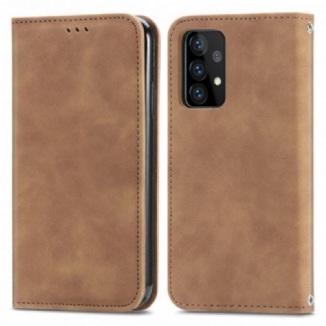 Capa De Celular Para Samsung Galaxy A52 4G / A52 5G / A52s 5G Flip Efeito Couro Chique