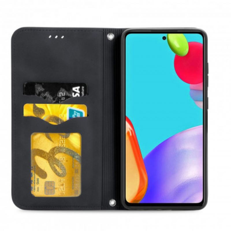 Capa De Celular Para Samsung Galaxy A52 4G / A52 5G / A52s 5G Flip Efeito Couro Chique