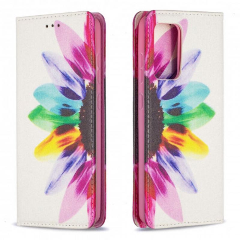 Capa De Celular Para Samsung Galaxy A52 4G / A52 5G / A52s 5G Flip Flor Aquarela