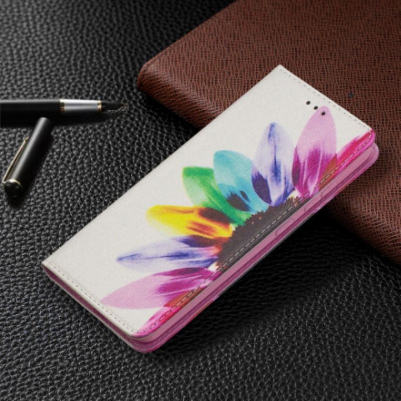 Capa De Celular Para Samsung Galaxy A52 4G / A52 5G / A52s 5G Flip Flor Aquarela