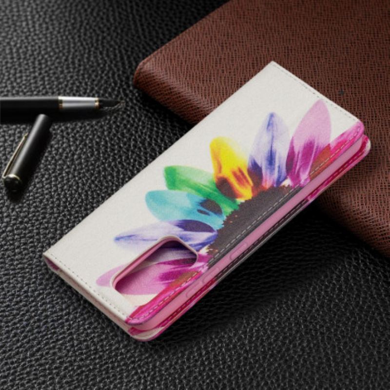 Capa De Celular Para Samsung Galaxy A52 4G / A52 5G / A52s 5G Flip Flor Aquarela