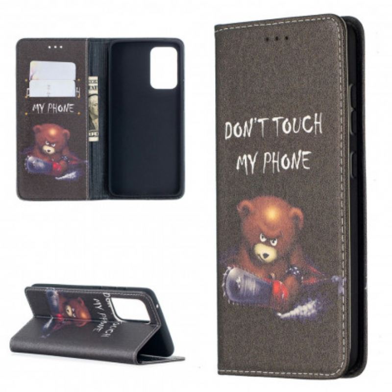 Capa De Celular Para Samsung Galaxy A52 4G / A52 5G / A52s 5G Flip Urso Perigoso