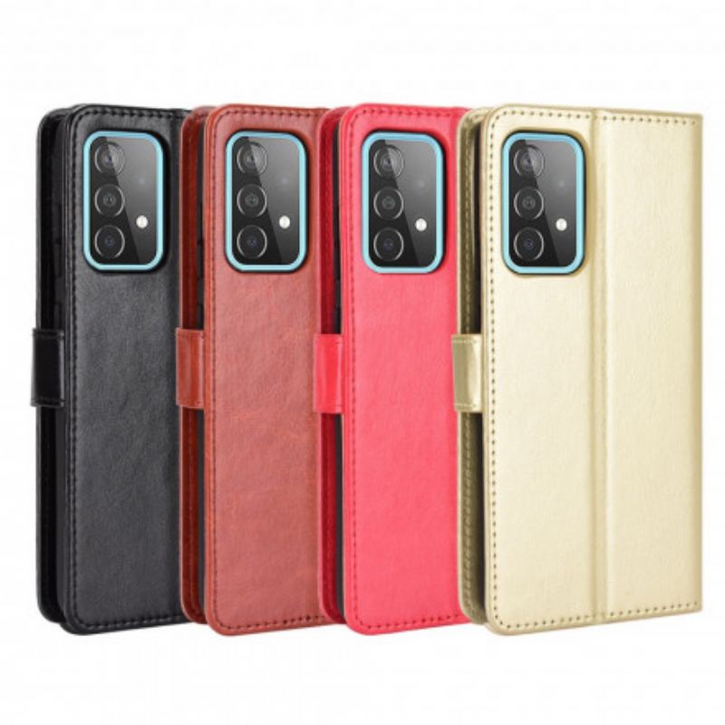 Capa De Couro Para Samsung Galaxy A52 4G / A52 5G / A52s 5G Couro Falso Chamativo