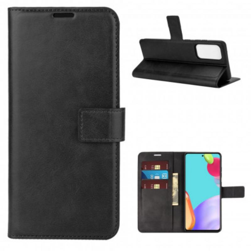 Capa Em Pele Para Samsung Galaxy A52 4G / A52 5G / A52s 5G Couro Sintético Fino