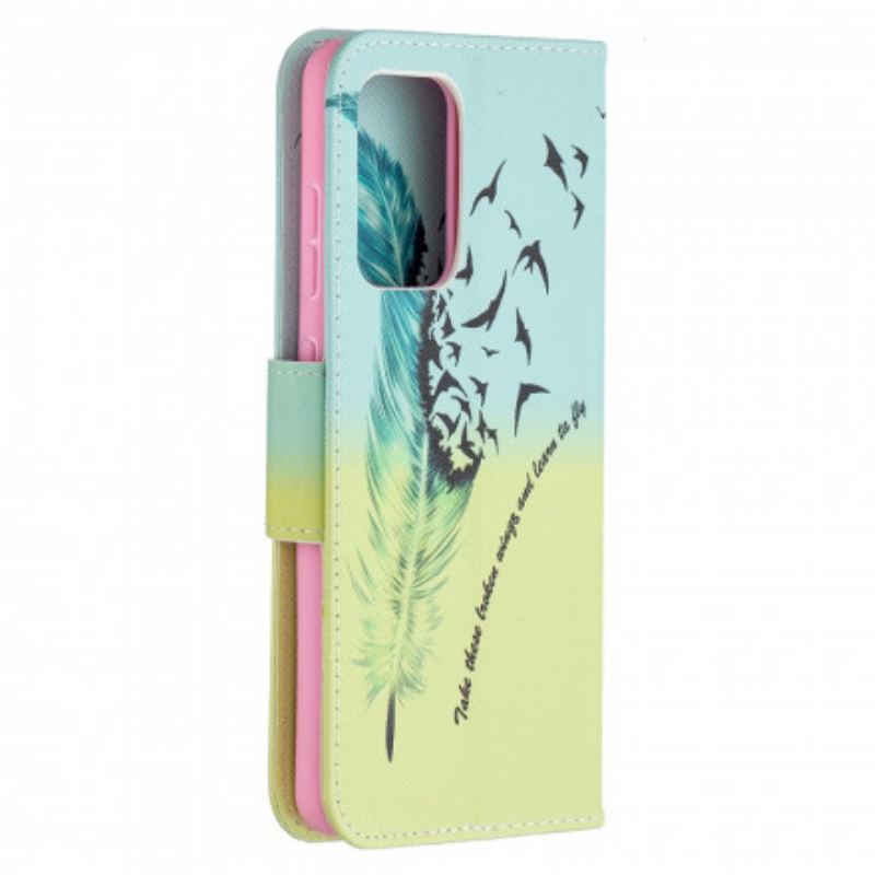 Capa Flip Para Samsung Galaxy A52 4G / A52 5G / A52s 5G Aprender A Voar