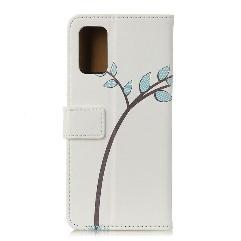 Capa Flip Para Samsung Galaxy A52 4G / A52 5G / A52s 5G Casal De Corujas Na Árvore